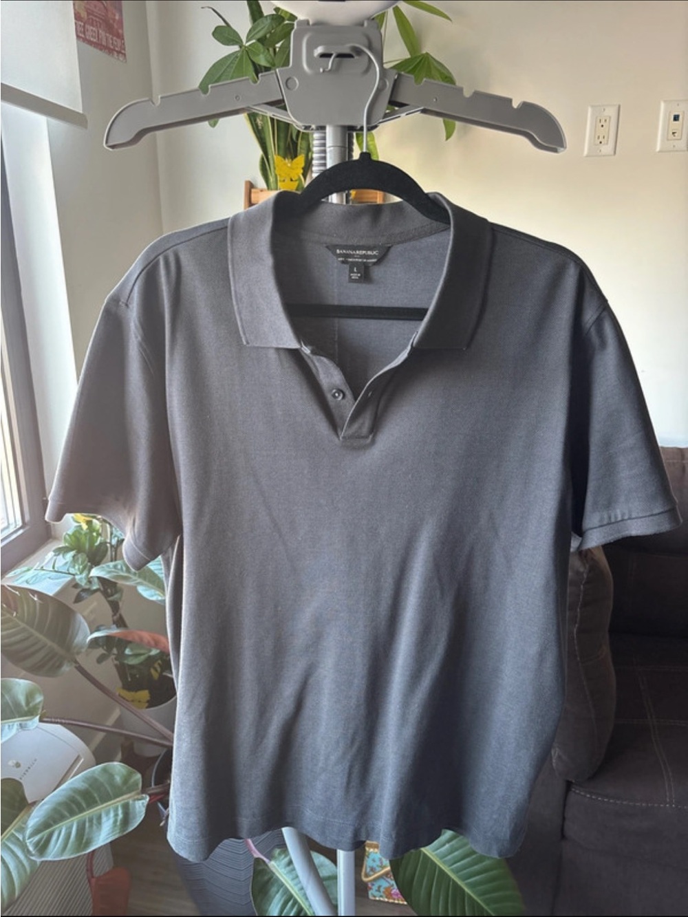 Banana Republic Men's Classic Black Polo Shirt